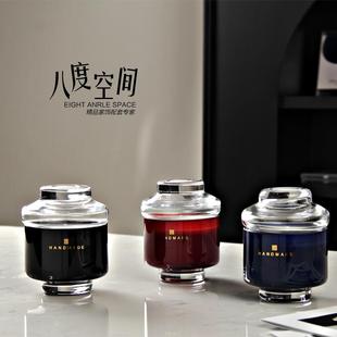 饰品 样板房卫生间洗手台浴缸旁摆件卧室床头香氛香薰蜡烛杯柜子装