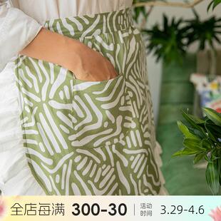 围裙厨房家用半身高端做饭网红厨师漂亮质量好 阳春小镇超好看
