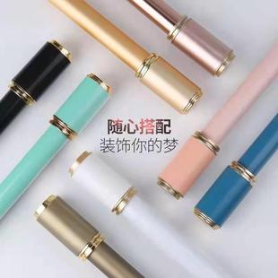 配件 铝合金静音罗马杆窗帘杆子打孔单杆双杆窗帘轨道加厚支架侧装