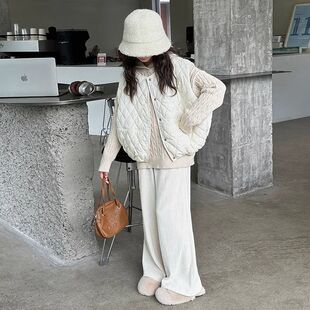 韩系高级感穿搭秋冬女童2025新款大童儿童毛衣针织衫秋装马甲套装