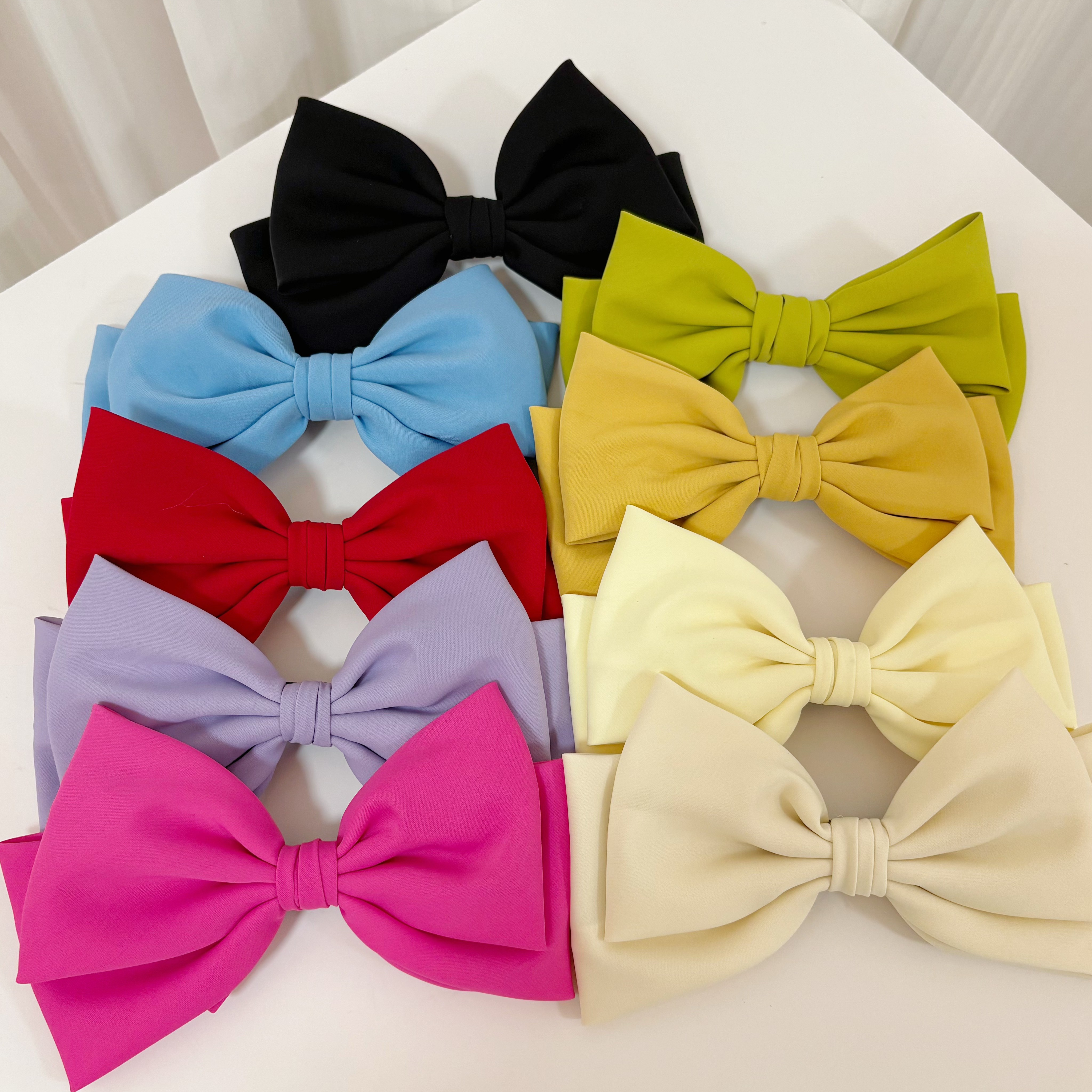 韩版复古蝴蝶结弹簧夹发饰