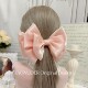 粉桃乌龙 人鱼姬超大蝴蝶结仙气飘飘发夹后脑勺弹簧夹气质发饰