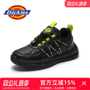 dickies童鞋男童2025新款冬季儿童运动鞋男孩中大童皮面跑步鞋子
