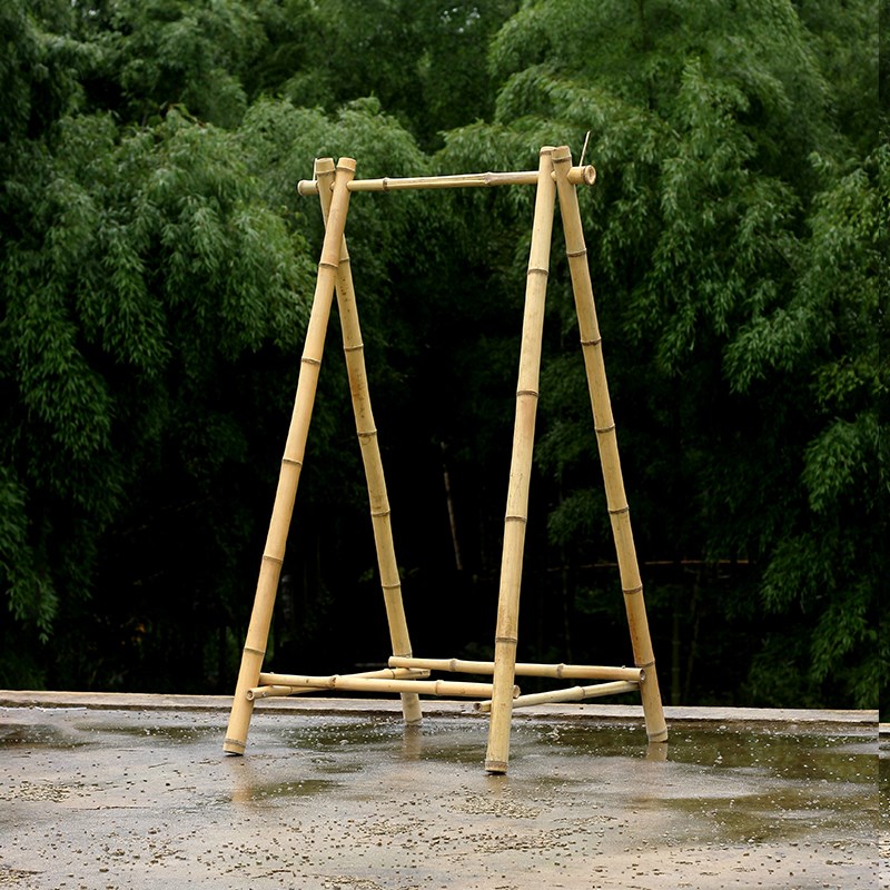 竹架子展示架竹子架子迎宾架造景装饰古风支架露营婚庆礼道具竹筒