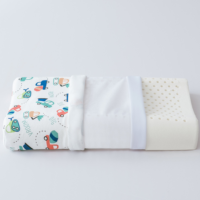 芝英 天然乳胶儿童全棉枕头枕芯 保护颈椎 防螨抗菌枕头 包邮