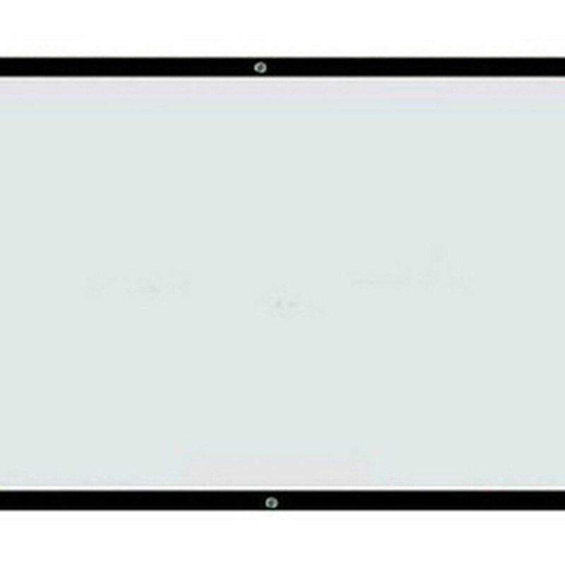 成越150寸16:9白塑简易幕布便携投影布散幕带孔带黑边3.31*1.86米