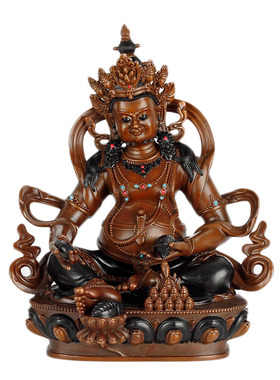 纯铜密宗黄财神摆件黄财神佛像家居客厅招财装饰品开业礼品铜摆件