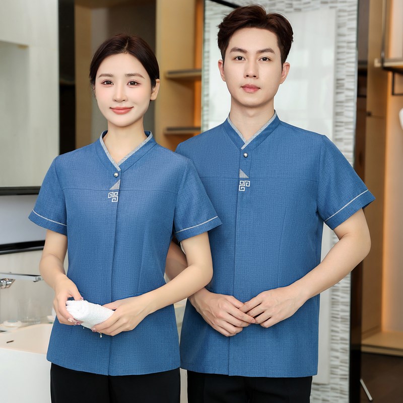 酒店工作服夏装女饭店客房服务员保洁服短袖清洁工保洁员秋冬套装
