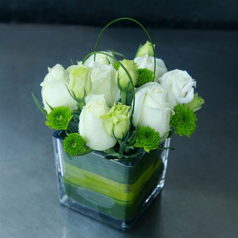 讲台花会议宴会方缸桌花四方杯花签到台鲜花同城送花深圳北京广州