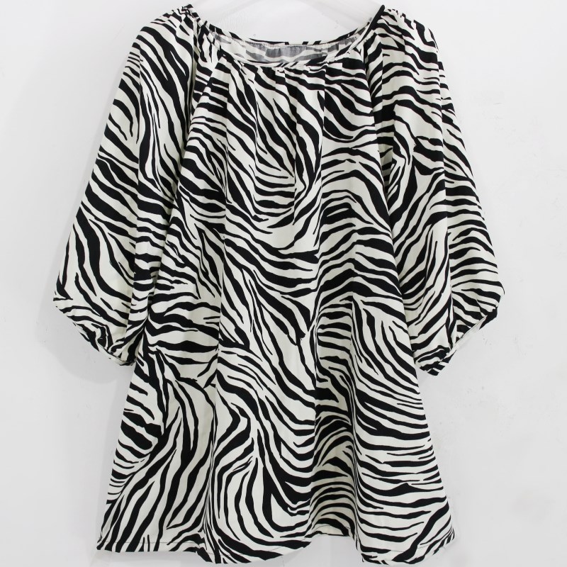 佰汇福棉绸插肩袖大码真丝绵绸居家宽松圆领宽松人造棉睡衣家居服