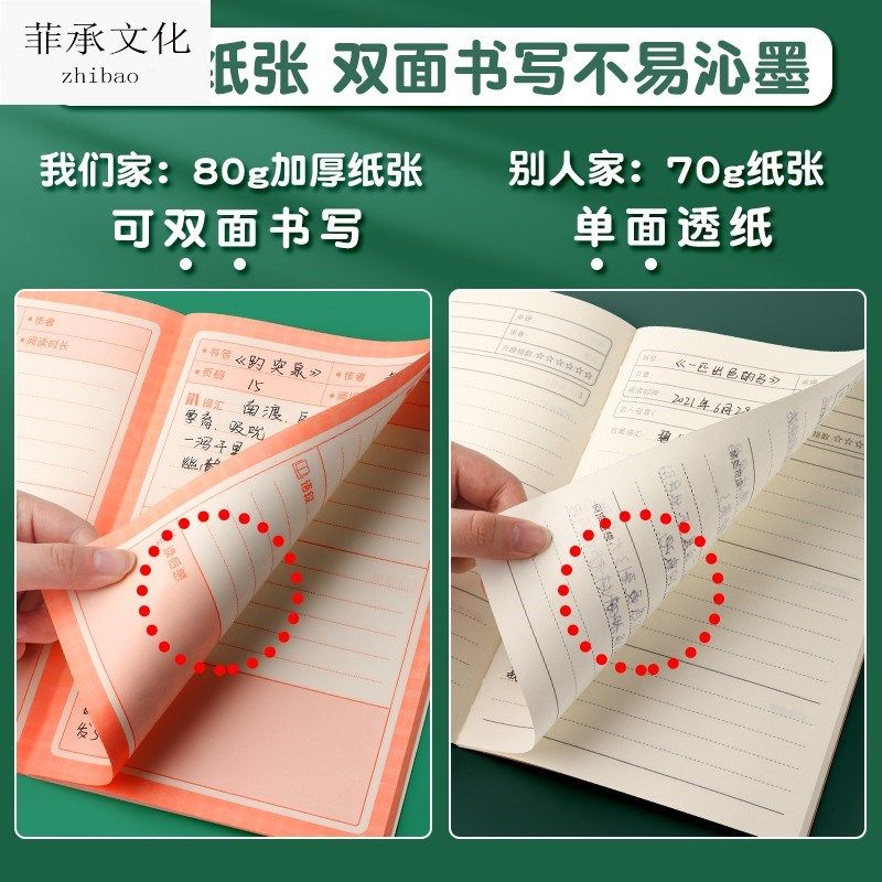 读书笔记本语文摘抄本摘记小学生摘录阅读笔记本子一年级记录采蜜