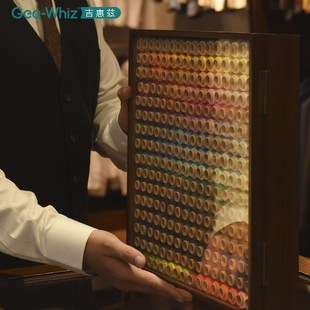 木质家用针线盒手工针线缝衣402彩色结实涤纶256色陈列用缝纫机线