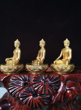 纯铜扎那巴扎尔佛像释迦牟尼佛佛阿弥陀佛药师佛圆底手工孤品中式