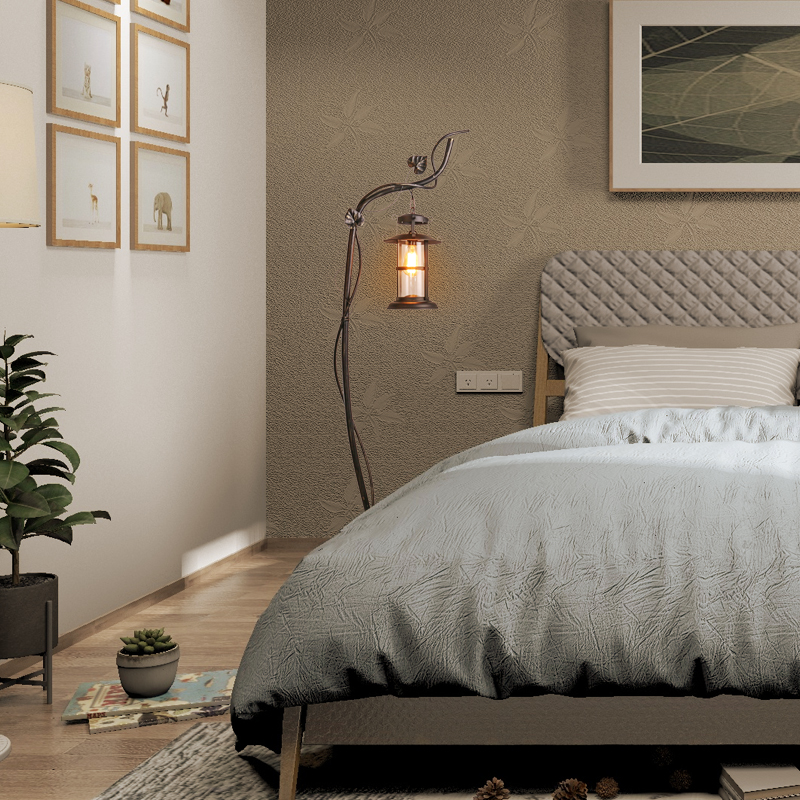 美式复古客厅书房创意立式落地灯工业风咖啡厅卧室床头铁艺落地灯