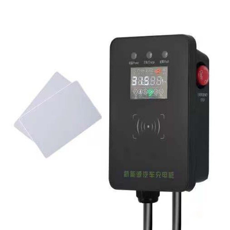 7kw交流挂壁32A新能源电动汽车家用充电桩器七孔国标单机安盈220V