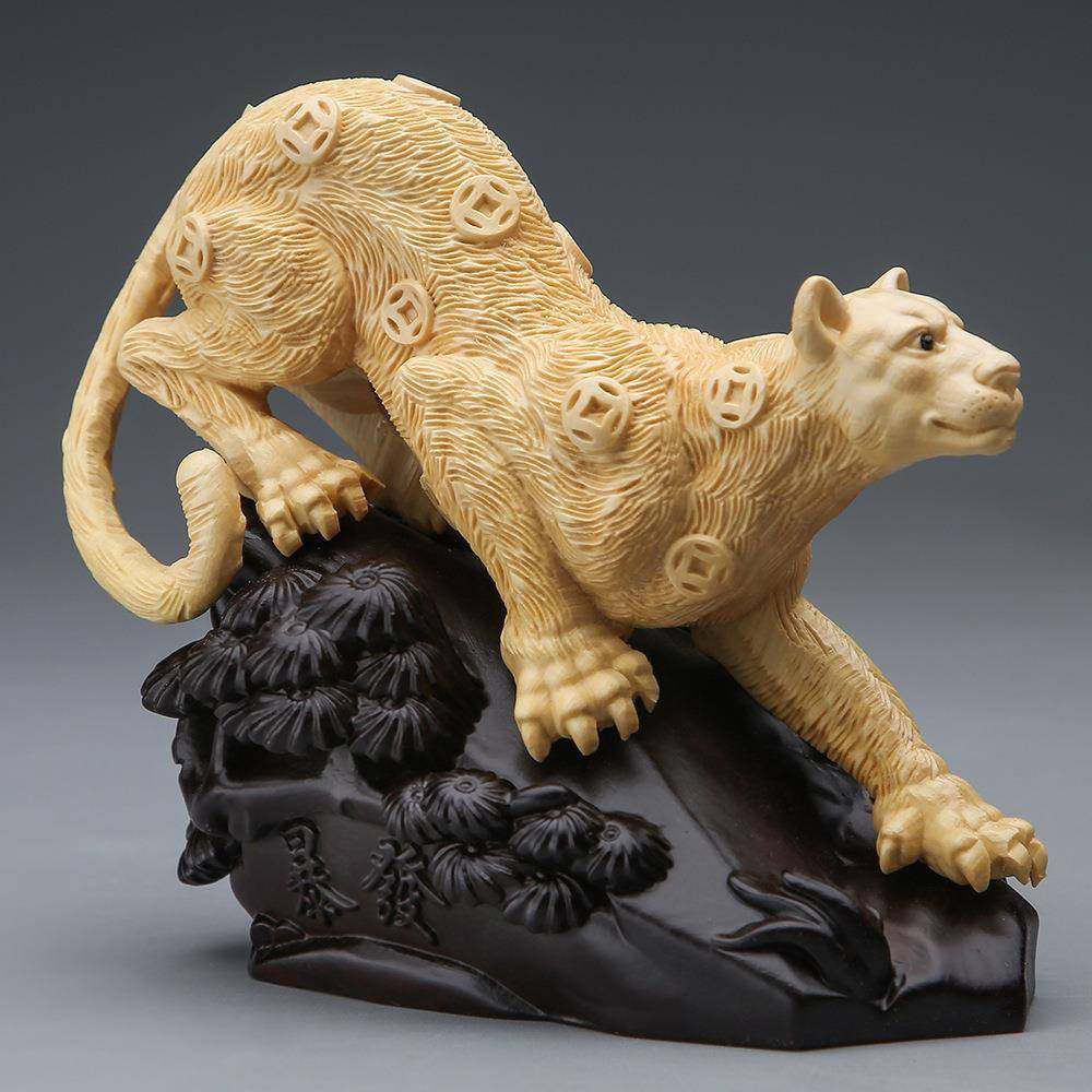 崖柏木雕一路豹发摆件血檀雕刻金钱豹工艺居家开业送礼收藏动物,农用物资,其他肥料,淘宝优惠券,粉丝福利购,淘宝优惠卷