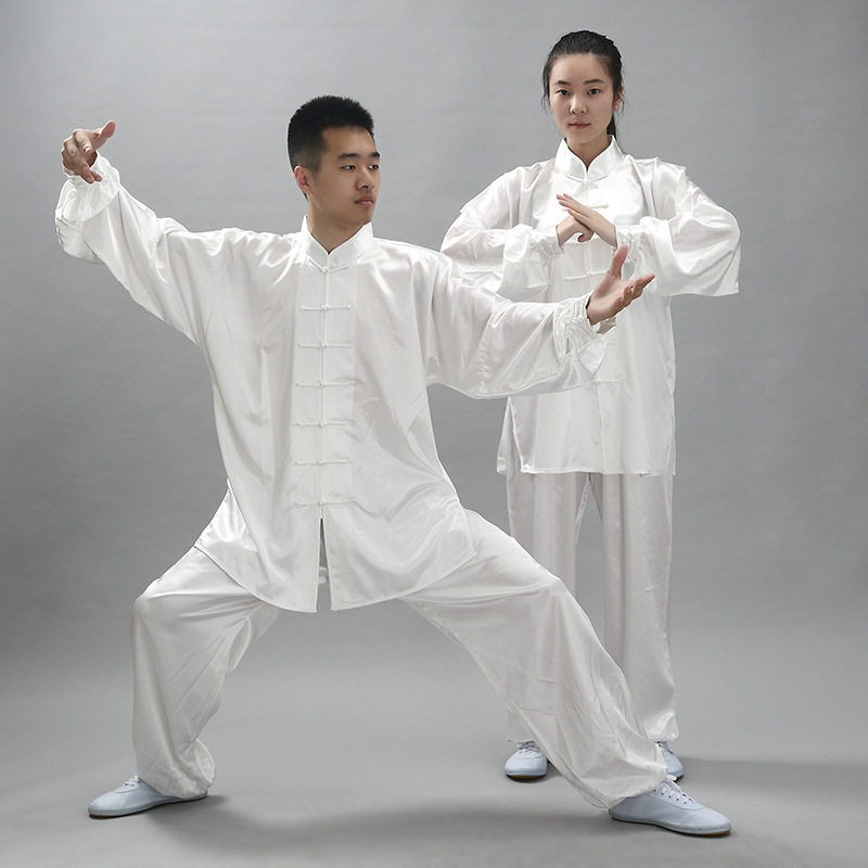 宏极太极服弹力南韩丝太极服功夫服武术服练功服男女批发15色