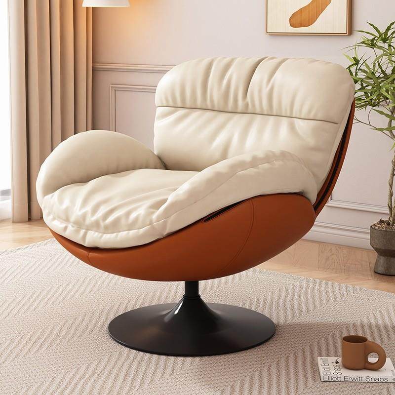 沙发椅单人旋转现代简约家用客厅卧室休闲阅读椅轻奢懒人办公高级