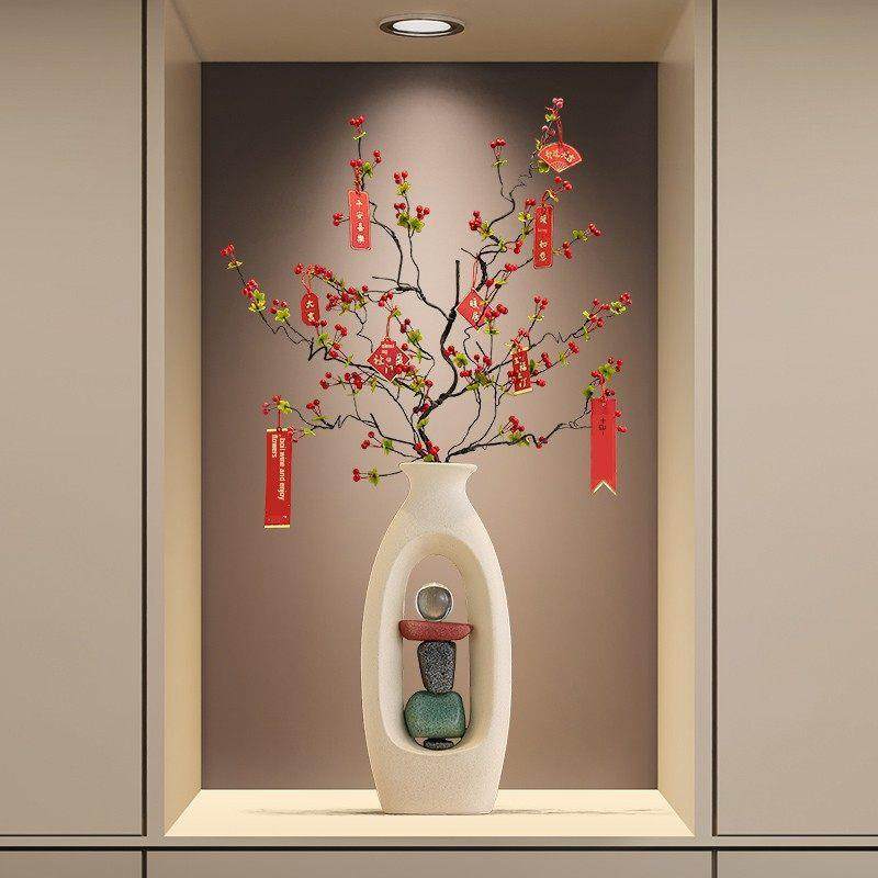 石瑞润落地式花瓶装饰品客厅入口财富水果财富乔迁礼物大型装饰,家居饰品,落地摆件,淘宝优惠券,粉丝福利购,淘宝优惠卷