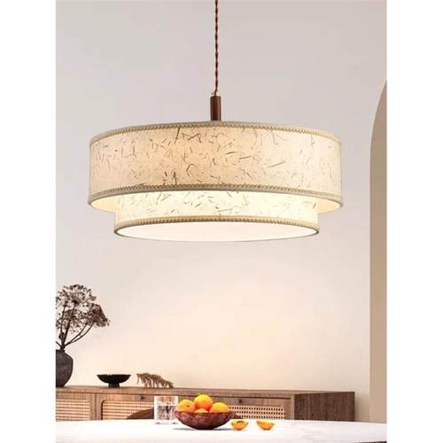 日式Wabi-Sabi风格餐厅吊灯宋代美学餐桌酒吧茶室灯高端中世纪卧