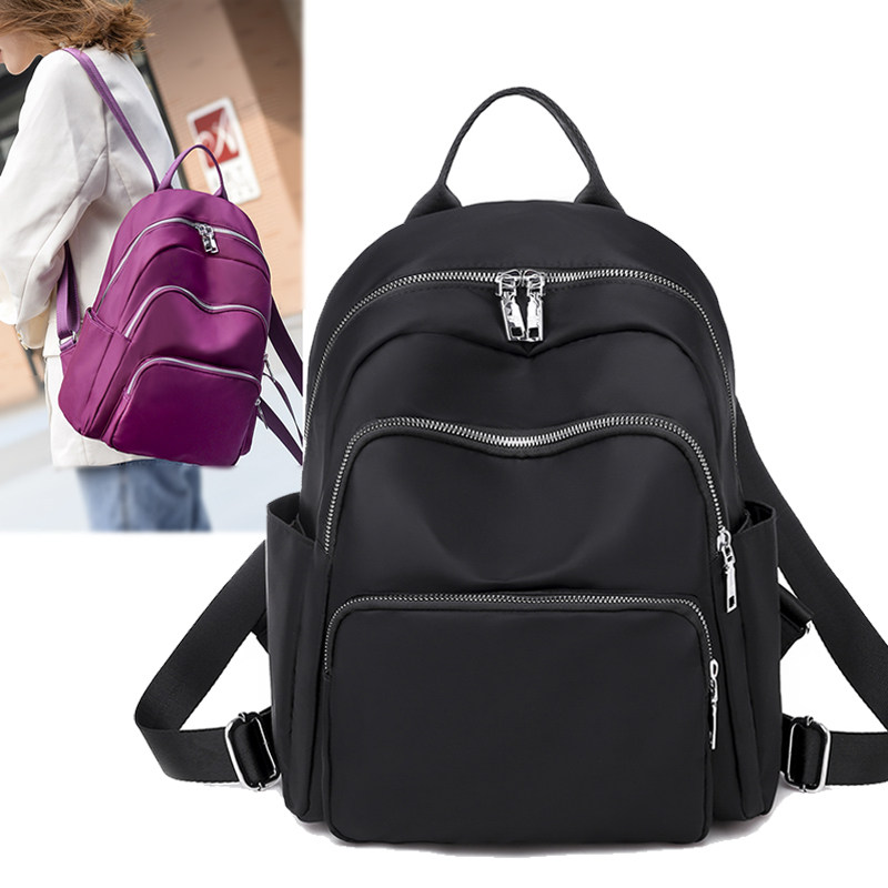 牛津布双肩包女背包防水帆布时尚百搭大学生书包轻便旅行包大容量,箱包皮具/热销女包/男包,双肩背包,淘宝优惠券,粉丝福利购,淘宝优惠卷