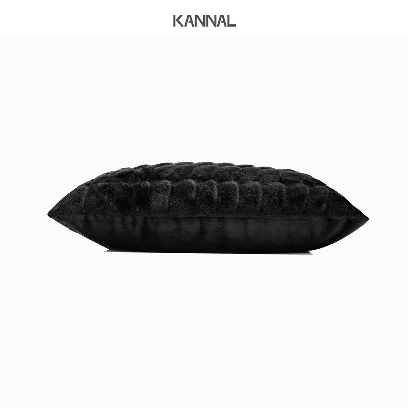 游牧现代高级诧寂黑色仿皮草毛绒靠垫抱枕样板间售楼处腰枕,居家布艺,靠垫/抱枕,淘宝优惠券,粉丝福利购,淘宝优惠卷