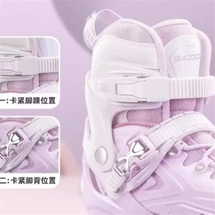 初学者直排轮旱冰滑冰女孩儿童轮滑鞋溜冰鞋男童4-12岁轮滑鞋