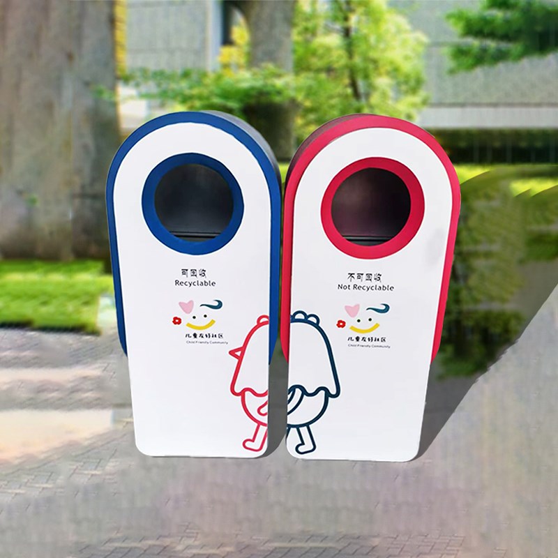 户外垃圾桶学校游乐场分类果皮箱户外古镇公园景区不锈钢垃圾桶