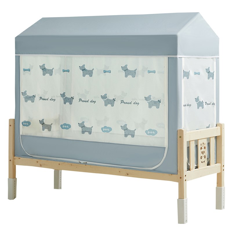 床上用品婴儿蚊帐遮光床帘宝宝防摔床幔儿童上下铺床帘子