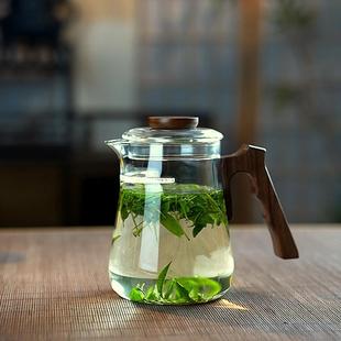 北大史玻璃公道杯加厚耐热大号分茶器家用月牙过滤一体绿茶泡茶壶