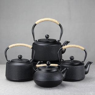 礼品 日本生铁茶壶烧水壶泡茶壶家用围炉煮茶铸铁壶大容量茶具套装