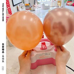 自动打气机冲气球配件结婚用品 吾家婚品电动充气泵打气筒便携式