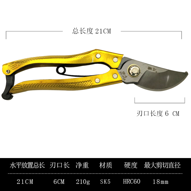 园林剪枝果树剪树枝花园花草剪刀修枝剪家用花枝剪刀园艺剪枝剪刀