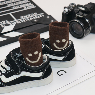 儿童袜子秋冬纯棉加厚加绒保暖毛圈袜男女童中筒袜冬天宝宝毛巾袜