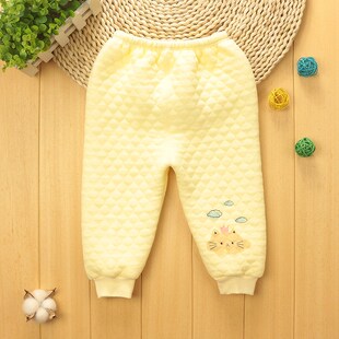 保暖裤 加厚夹棉裤 12个月 新生婴儿纯棉春秋裤 子男女宝宝冬季