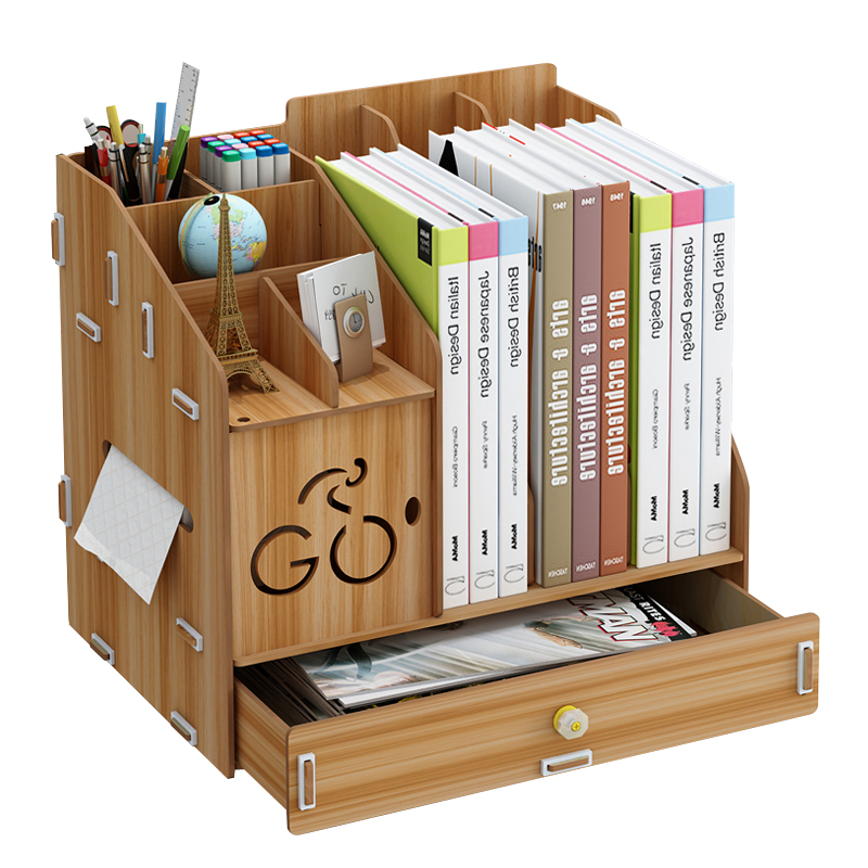 文件架多层抽屉式办公用品桌面收纳盒资料架办工桌置物架桌上书立