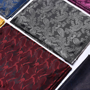 人造丝面料 西服涤纶人丝提花里子布服装面里布料里料大衣内衬布