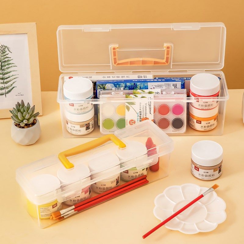 手提式马克笔收纳盒手提大容量儿童学生书桌水彩铅笔文具盒画笔多,文具电教/文化用品/商务用品,文具盒,淘宝优惠券,粉丝福利购,淘宝优惠卷