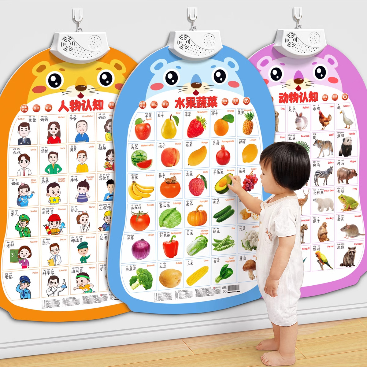 德国工艺早教有声挂图婴幼儿认知