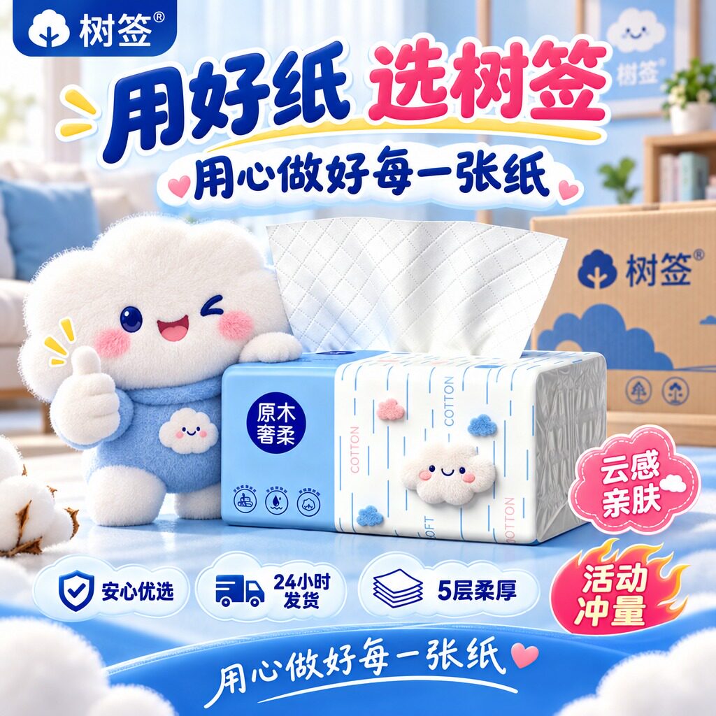 【活动冲量】树签升级5层大包餐桌厨房清洁实惠装2元小商品1包