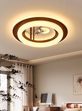 新中式卧室灯主卧2l025新款阳台楼梯过道中古风客厅餐厅房间吸顶