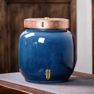 景德镇陶瓷酒坛子家用密封20 高档存酒缸空瓶专用泡白酒 50斤装