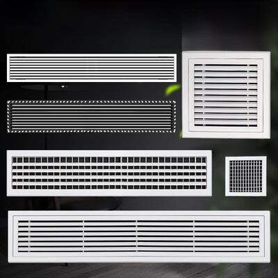 中央空调出风口格栅新风百叶通风回风检查口盖装饰塑料检查口