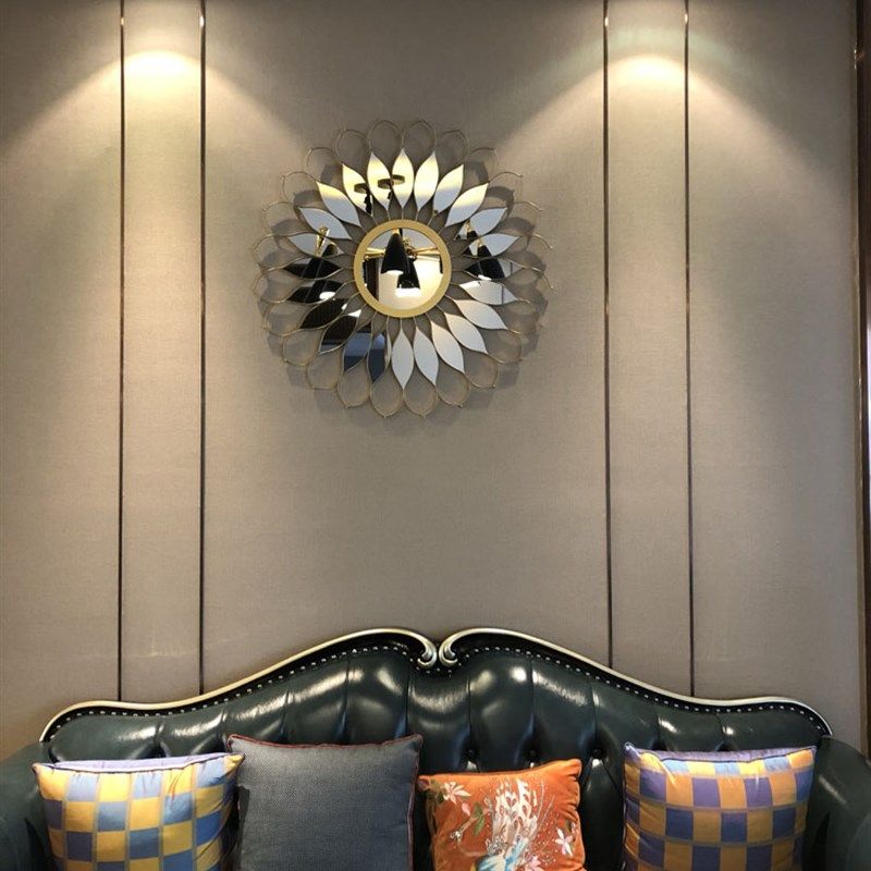 轻奢墙壁镜子挂饰客厅餐厅墙面装饰挂件创意壁饰酒柜装饰背景墙