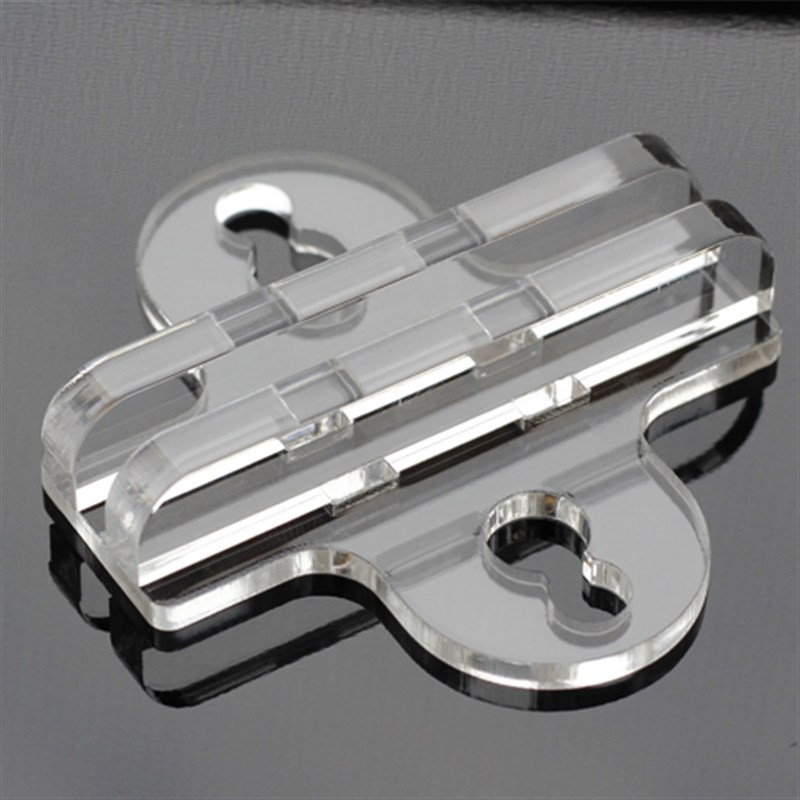 4个16元包邮透明亚克力鱼缸隔板夹子 玻璃吸盘卡水族箱鱼缸隔离夹