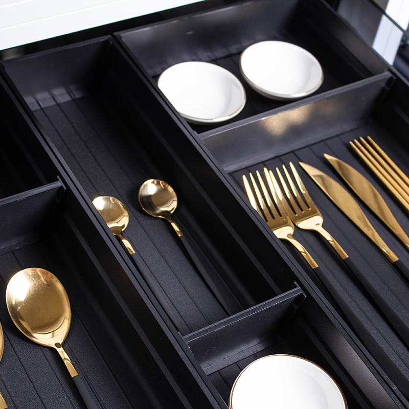 飞鸥厨房抽屉分隔餐具厨具收纳橱柜分格内置碗架柜内筷子刀叉盒