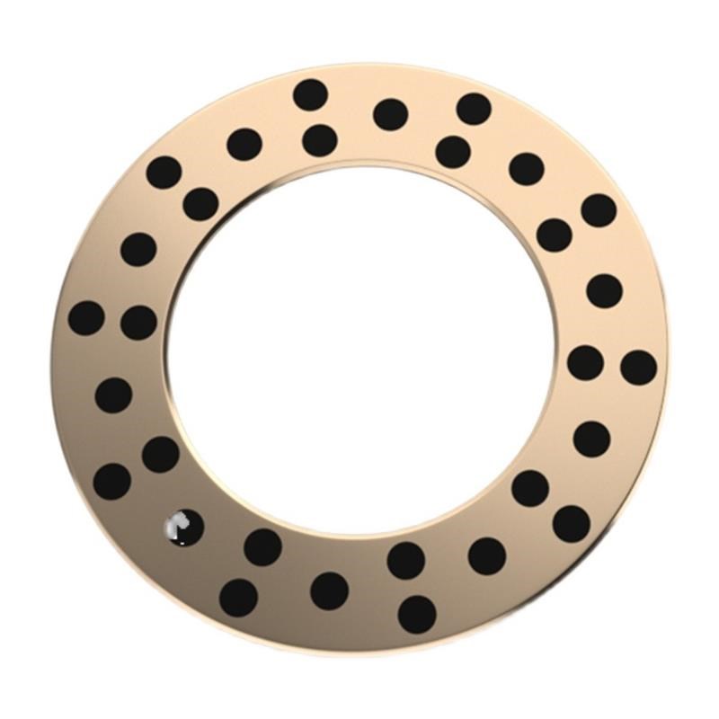 JTW高力黄铜自润滑镶嵌式 石墨铜套 铜衬套 止推垫片 耐磨铜垫片