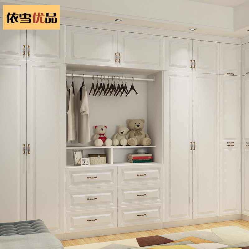 卧室转角衣柜大衣橱整体衣帽间定制欧式衣柜家用卧室收纳储物组合