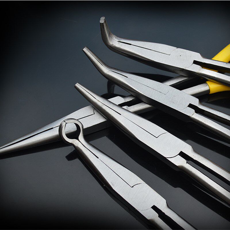 加长尖嘴钳子16寸长款型长嘴钳子11寸夹持尖咀钳弯嘴钳子弯尖头钳