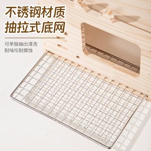 鹦鹉鸟窝不锈钢可抽拉底网虎皮牡丹玄凤专用窝四季通用睡觉床悬挂